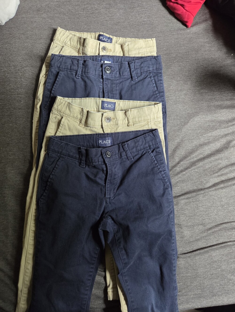 The Childrens Place Boys' Navy and Khaki Chino Pants - Classic Fit